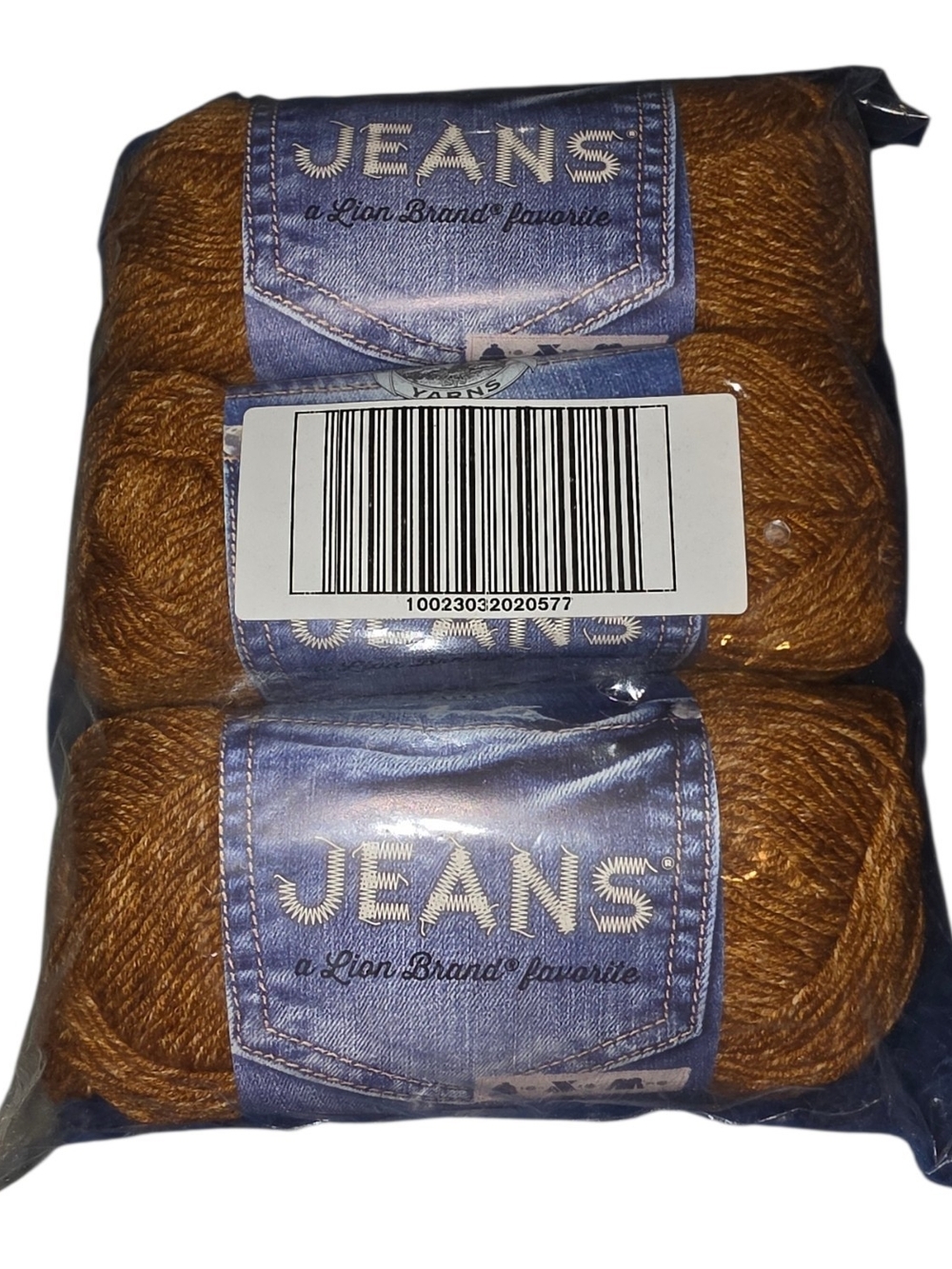 Lion Brand Jeans Yarn Top Stitch 505 Lot of 3 Discontinued Medium 4